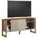 Rack Para Sala De Estar Tv 55 Pol 141cm Golden L05 Nature Off White - Lyam Decor