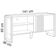 Rack Para Sala De Estar Tv 55 Pol 141cm Golden L05 Nature Off White - Lyam Decor