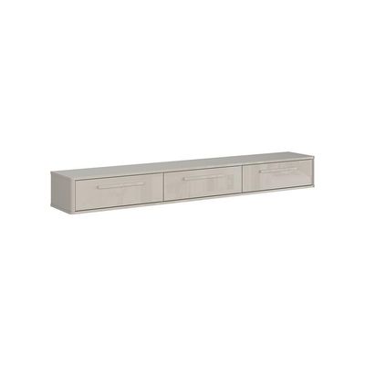 Rack Suspenso Bali Cm Sala De Estar-quarto - Lukaliam Móveis - Off White Perolizado