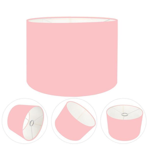 Cúpula Abajur Cilíndrica Cp-7021 ø45x25cm Rosa Pink