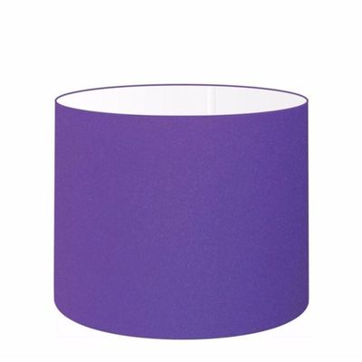 Cúpula Abajur E Luminária Cilíndrica Vivare Cp-7018 ø40x25cm - Bocal Nacional Roxo