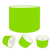 Cúpula Abajur Cilíndrica Cp-7021 ø45x25cm Verde Limão