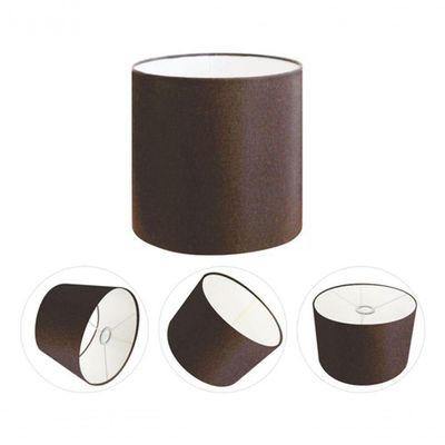 Cúpula Abajur E Luminária Cilíndrica Vivare Cp-7005 ø18x18cm - Bocal Nacional Café