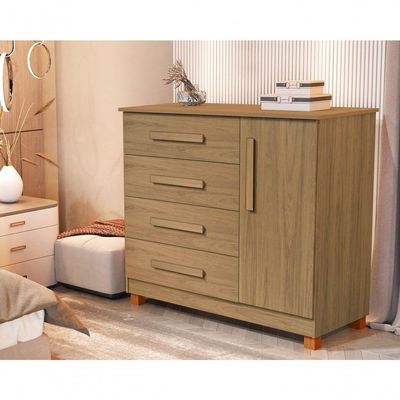 Cômoda Grécia Com 4 Gavetas E Porta Sapateira Praticidade E Estilo Para Seu Quarto