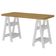 Mesa Para Escritório Escrivaninha Home Office Art A02 Olmo Branco - Lyam Decor