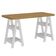 Mesa Para Escritório Escrivaninha Home Office Art A02 Olmo Branco - Lyam Decor