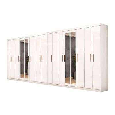 Closet Casal Duplo Rubi Premium 16 Portas Plus 8 Gavetas Branco