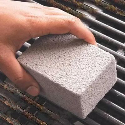 Limpa Grelha Chapa Espatula Tijolo Esponja Reutilizavel Limpeza Churrasqueira Exaustor Panelas Multiuso Pedra Espeto Pra
