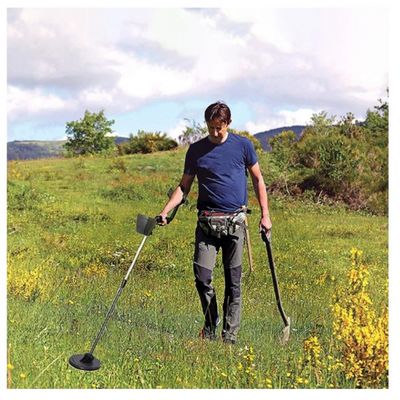 Kit detector de metais ouro portátil com baterias e carregador