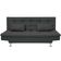 Sofá-Cama 1,90 Metros Linoforte Melissa, Suede Veludo, Espuma D-33 Cinza