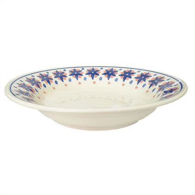 Prato Fundo de Cerâmica Donna Sossego 21,5cm 6 Unidades - Biona 1357415129