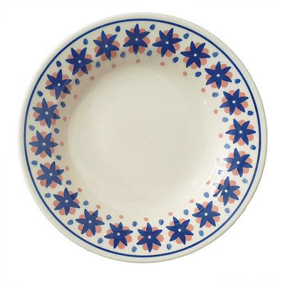 Prato Fundo de Cerâmica Donna Sossego 21,5cm 6 Unidades - Biona 1357415129