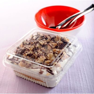 300un Embalagem para Doce Quadrado 200ml G650 Transparente 10,7x10,7x4,7cm Galvanotek