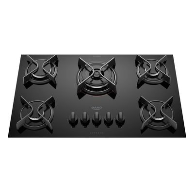 Cooktop à Gás 5 Bocas Dako Supreme Tripla Chama Preto / Bivolt