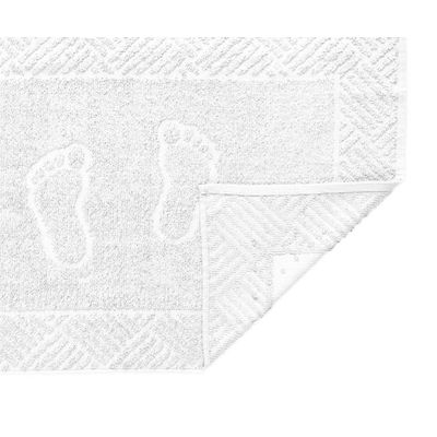 Toalha Piso Pezinho Antiderrapante 46x70cm Teka Branco