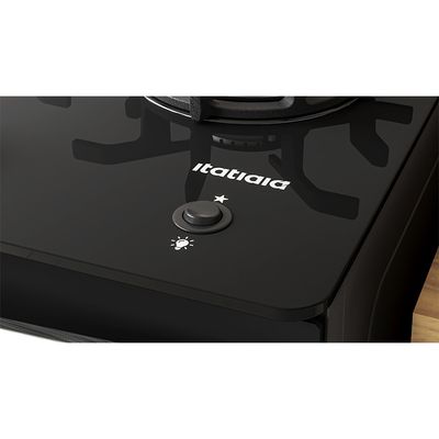 Fogão Itatiaia Itaglass Plus 5 Bocas com Acendimento automatico e Mesa de Vidro Branco / Bivolt