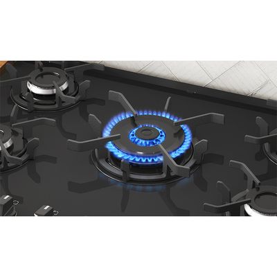 Fogão Itatiaia Itaglass Plus 5 Bocas com Acendimento automatico e Mesa de Vidro Branco / Bivolt