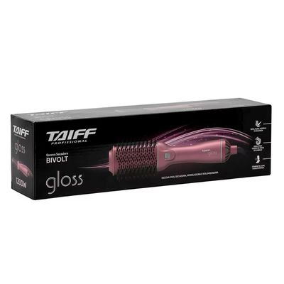 Escova Secadora Taiff Rose 1200W 3 Temperaturas Botão de Ar Frio Bivolt n/a / Bivolt