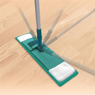 Mop Flat Microfibra com Cabo Telescópico FlashLimp Verde