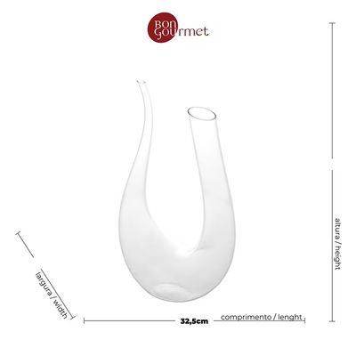 Decanter 1L Vidro Wolff Transparente