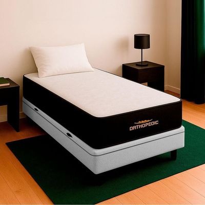 Cama Box Baú Solteirão E Colchão Orthopedic D33 V-store Branco