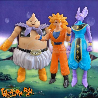 Kit 4 Bonecos Dragon Ball Z Action Figure Esféras Do Dragão