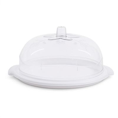 Boleira Porta Bolo 5 Em 1 Cupula Suporte Tampa Prato Paes Sobremesa Confeitaria Lanchonete Padaria Bandeja Multiuso