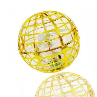 Bola Spinner Voadora Led Divertido Colorido - Amarelo