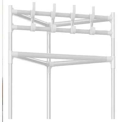 Sapateira Rack Canto Cabides Roupas Portatil Armario Organizador Dobravel Arara Branco