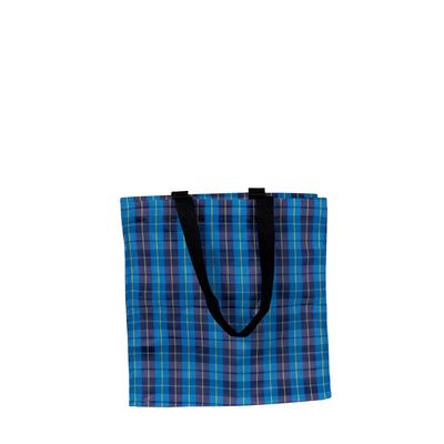 Sacola Xadrez Mor - Azul