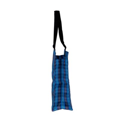 Sacola Xadrez Mor - Azul