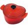 PANELA LE CREUSET FORMATO CORAÇÃO FERRO 20CM VERMELHA 25105020602460
