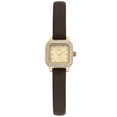 Relógio Technos Feminino Ref: 1042ae/0x Retangular Mini Dourado