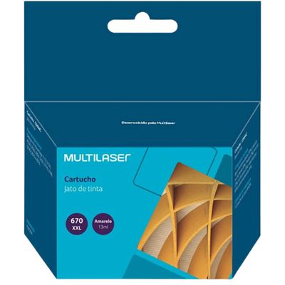 Cartucho Amarelo Jato De Tinta Compatível 670xl Amarelo Multilaser - CO670A