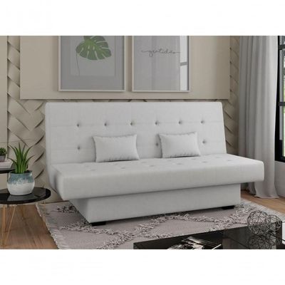 Sofá Cama Casal 3 Lugares Laila - Branco Korino