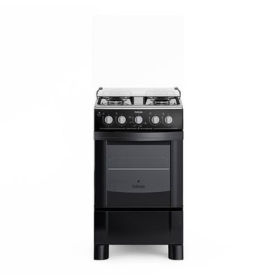 Fogão de Piso com Acendimento Manual Star Clean 4 Bocas Itatiaia Preto