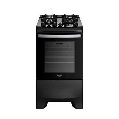 Fogão Dako Supreme Glass 4 Bocas com Mesa de Vidro Preto / Bivolt