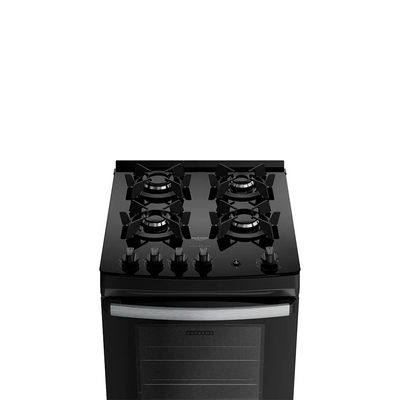 Fogão Dako Supreme Glass 4 Bocas com Mesa de Vidro Preto / Bivolt