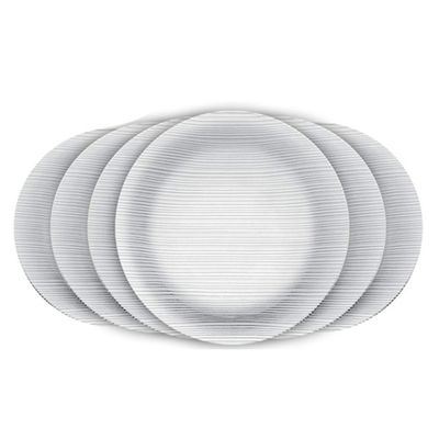 Prato Raso Vidro Duralex 23cm Diamante 6 Unidades - Nadir