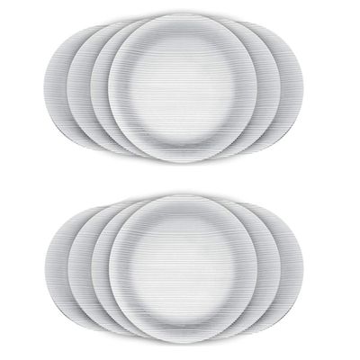 Prato Raso Vidro Duralex 23cm Diamante 12 Unidades - Nadir