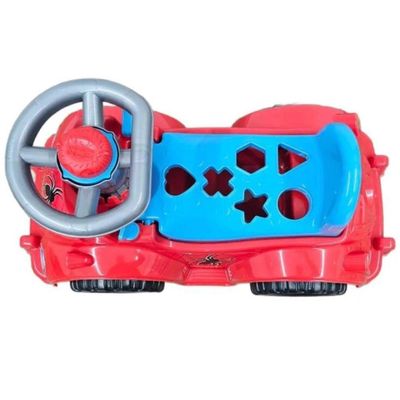 Carrinho Andador Educativo Didático Com Encaixe De Formas E Buzina Real Infantil Criança