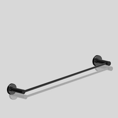 Porta Toalha Toalheiro Para Banheiro Preto Fosco Atenas 55cm