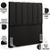 Cabeceira Cama Box Painel Solteiro 100 cm Dália W01 Poliéster Preto - Lyam