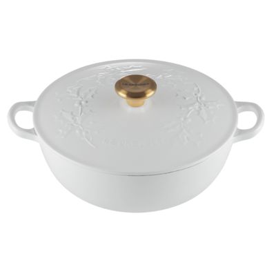 PANELA LE CREUSET MARMITA HOLLY EM FERRO FUNDIDO 26CM BRANCO COTTON 21994264314464