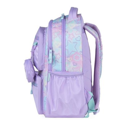 Mochila Escolar Feminina Juvenil Star Candy Lilás U / Lilas