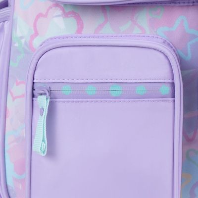 Mochila Escolar Feminina Juvenil Star Candy Lilás U / Lilas