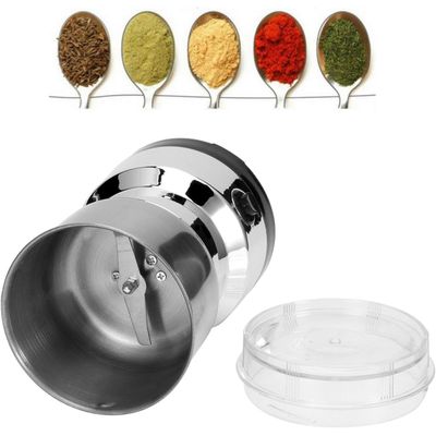 Moedor de café elétrico, em aço inoxidável elétrico Café Noz Grão Erva Triturador Moinho Liquidifica  - 110V