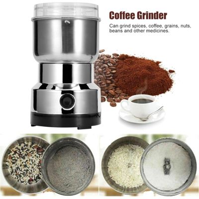 Moedor de café elétrico, em aço inoxidável elétrico Café Noz Grão Erva Triturador Moinho Liquidifica  - 110V