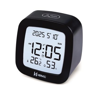 Despertador Digital Herweg Ref: 2996-034 Preto