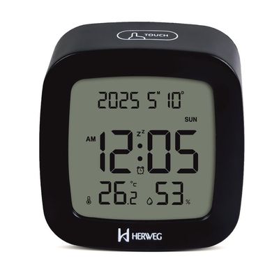 Despertador Digital Herweg Ref: 2996-034 Preto